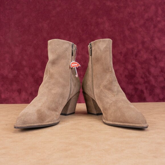 Blondo Women Tan Emma Waterproof Western Cowboy Ankle Fashion Boots sz 12 - Picture 4 of 8